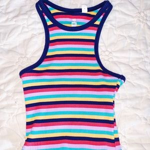 CROPPED STRIPED HALTER NECK TOP!!!